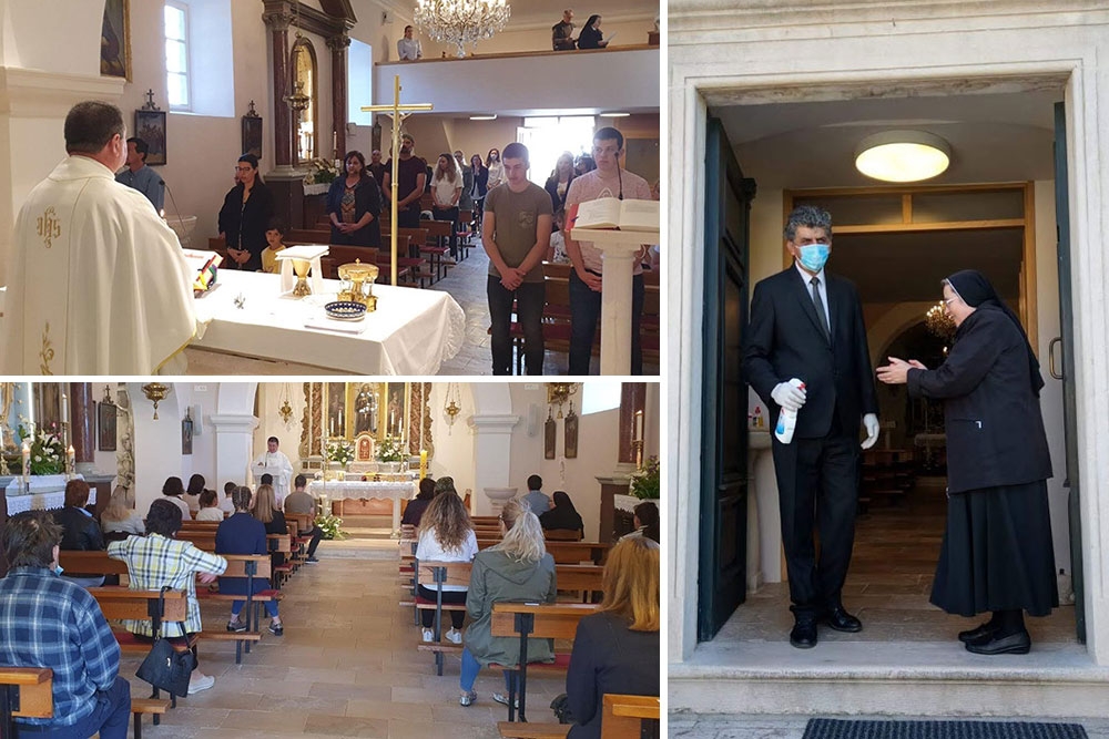 Popu&scaron;tanje mjera; Prva misa s narodom u crkvi Svetog Ilara nakon &scaron;est tjedana (FOTO)