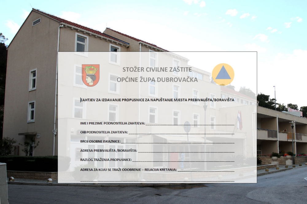 Propusnice će se izdavati putem e-maila, Vibera i Whatsappa temeljem dostavljenog zahtjeva