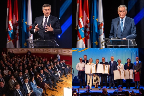Dodijeljene nagrade županijskim laureatima, na svečanoj sjednici i predsjednik Vlade Plenković