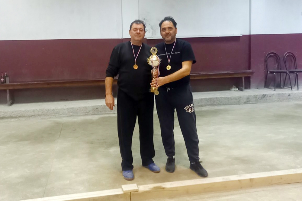 Ivica Bonovil, Nikola Zec i Zoran Ga&scaron;ić osvojili Zimski boćarski turnir parova na Gornjem Brgatu