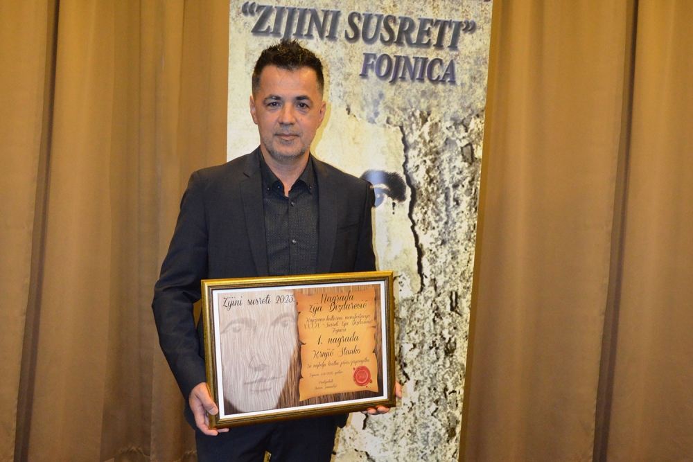 Na književnoj manifestaciji u Fojnici Stanku Krnjiću dodijeljena nagrada "Zija Dizdarević"