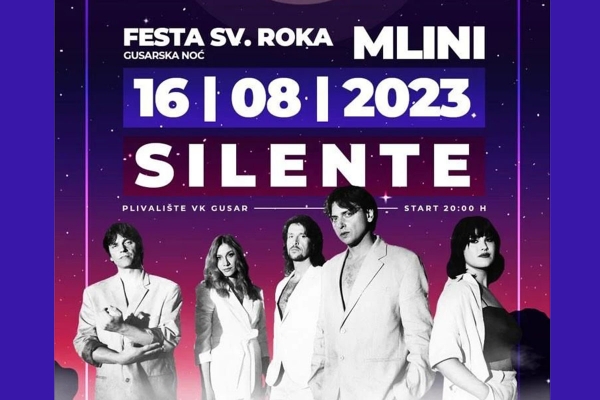 Večeras na plivali&scaron;tu Gusara u Mlinima - Festa Sv. Roka uz grupu Silente