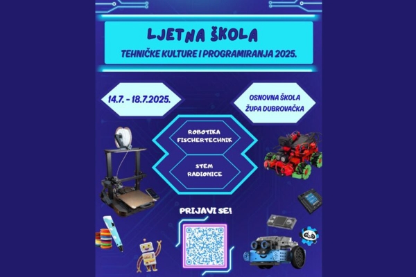 Ljetna &scaron;kola tehničke kulture i programiranja i ove godine u O&Scaron; Župa dubrovačka, prijave su otvorene