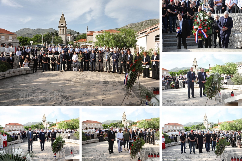 U Mandaljeni misa za sve poginule u Domovinskom ratu, položeni vijenci na Spomen obilježju (FOTO/VIDEO)
