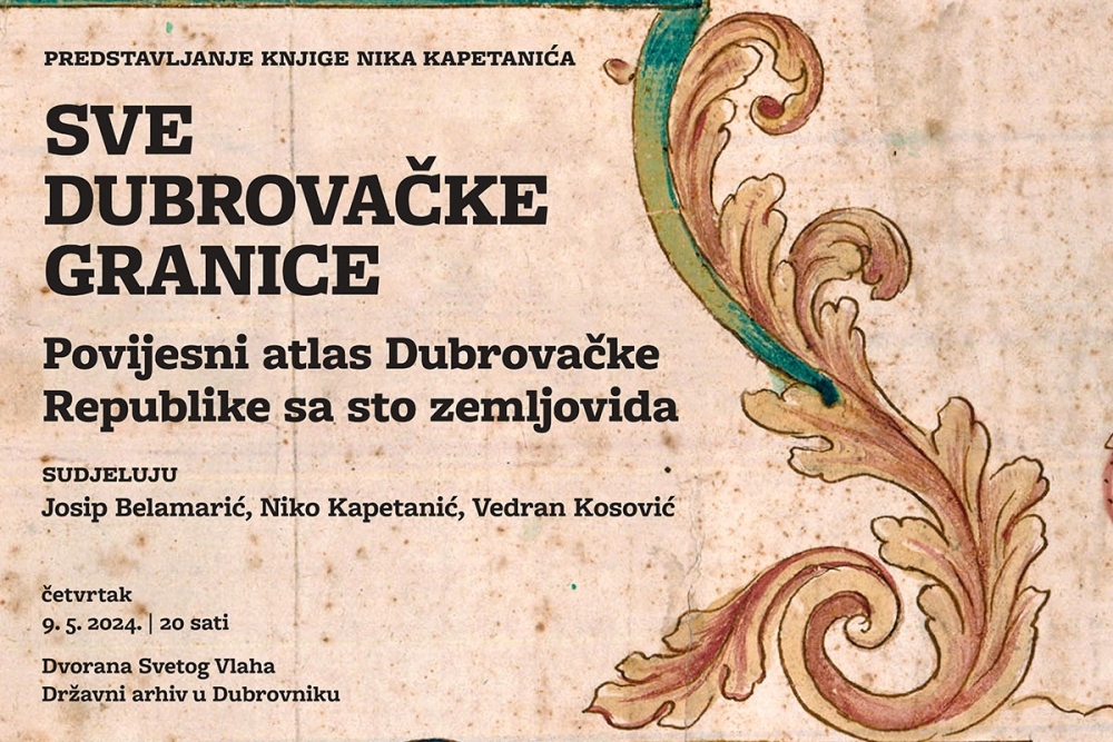 Dru&scaron;tvo prijatelja dubrovačke starine; Predstavljanje knjige "Sve dubrovačke granice" Nika Kapetanića