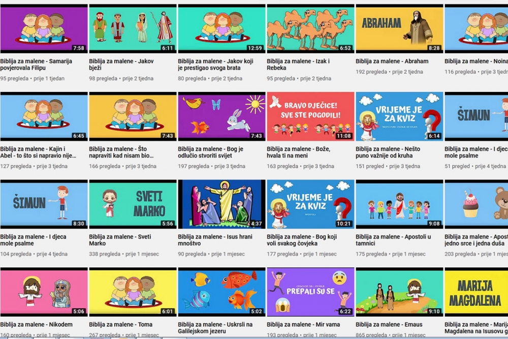 U projektu "Biblija za malene" animatori do sada ispričali 33 biblijske priče u video obliku