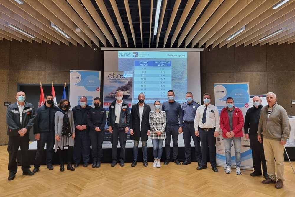 Održana vježba Županijskog operativnog centra reagiranja na iznenadna oneči&scaron;ćenja mora