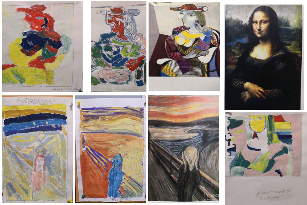 "Kako bih ja da sam ..."  Korisnici Centra Josipovac reproducirali poznata likovna djela