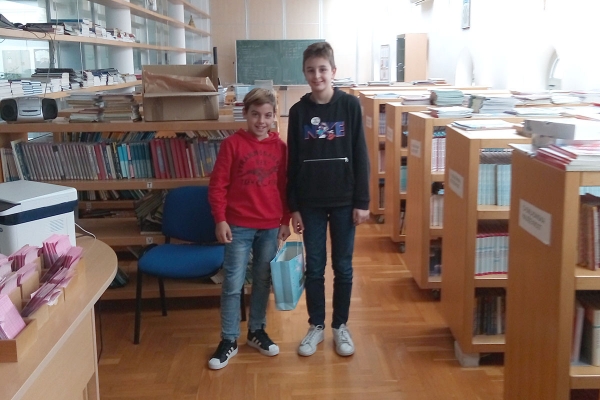 Rezultati Nacionalnog kviza za poticanje čitanja; U župskoj &scaron;koli pobjednici Toni Marić i Milo Jozo Nardelli