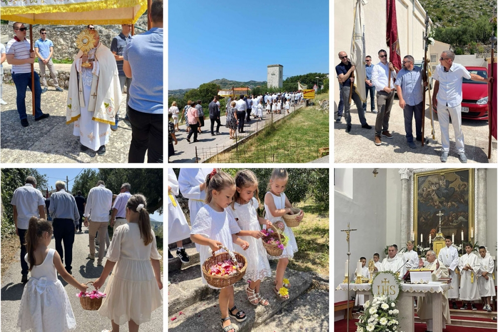 Korosante - Tijelovo u Župi Velike Gospe; Rano ujutro kreću procesije s dva kraja Postranja (FOTO)