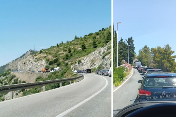 Lančani sudar na Ilijinoj glavici, velike kolone iz smjera Župe dubrovačke prema Gradu