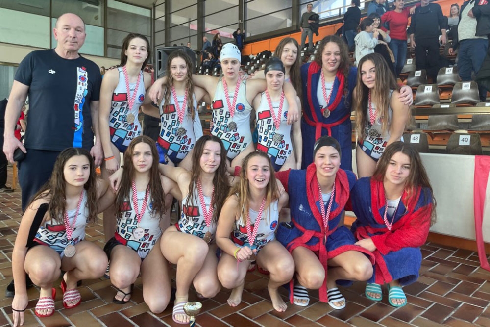 Lana Korać,  Nina Jazvin, Nea Matičević i Mara Sebastijan srebrene na Prvenstvu Hrvatske za mlađe juniorke