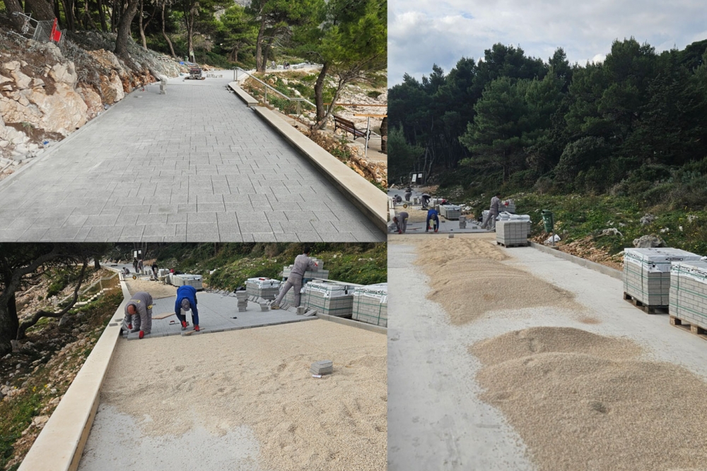 Zavr&scaron;ni radovi na uređenju obalne &scaron;etnice između Srebrenog i Kupara (FOTO)