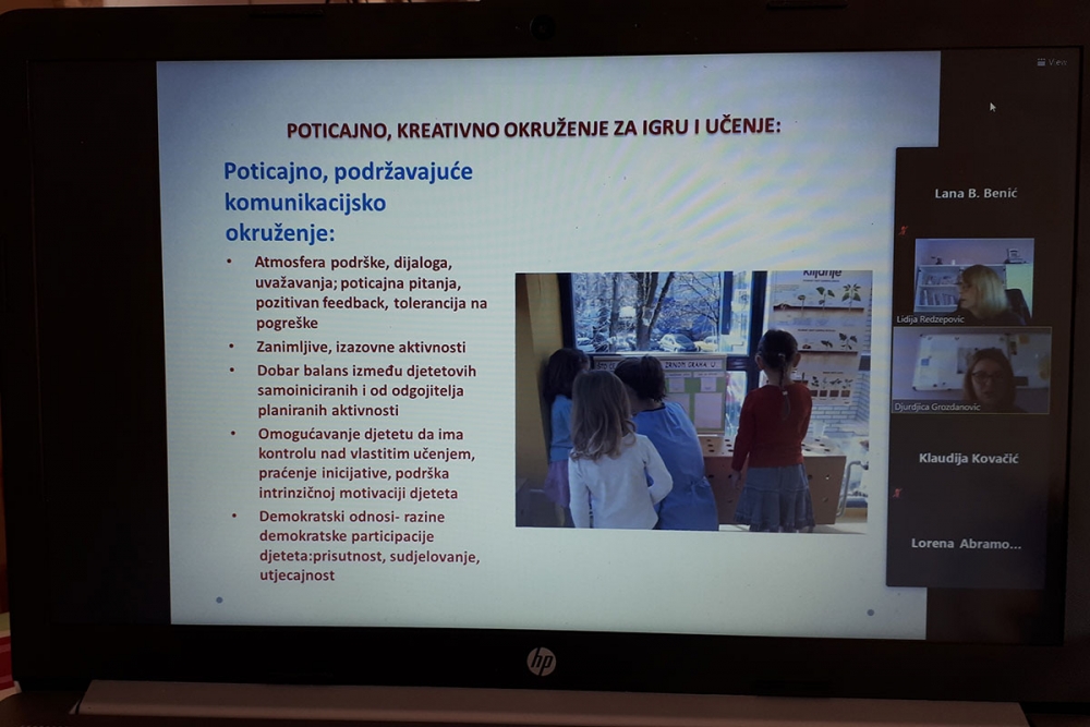 Putem Zoom platforme u župskom Dječjem vrtiću održan 6. modul edukacije &bdquo;Likovni program&ldquo;
