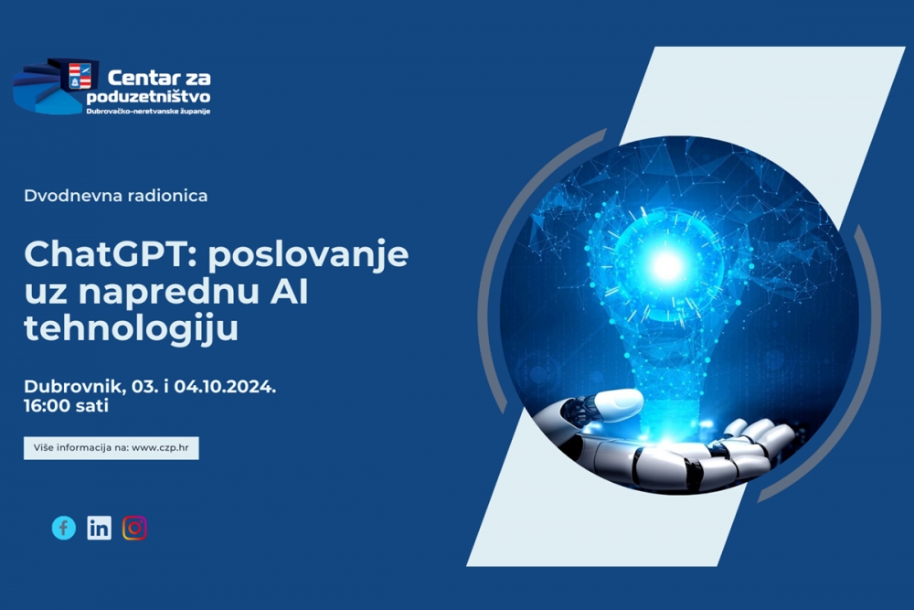 Besplatna dvodnevna radionica na temu ChatGPT &ndash; poslovanje uz naprednu AI tehnologiju