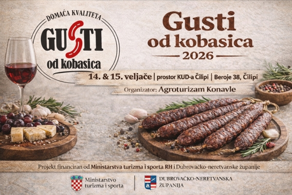 Počinje prikupljanje uzoraka kobasica za natjecanje u okviru manifestacije Gusti od kobasica 2026.