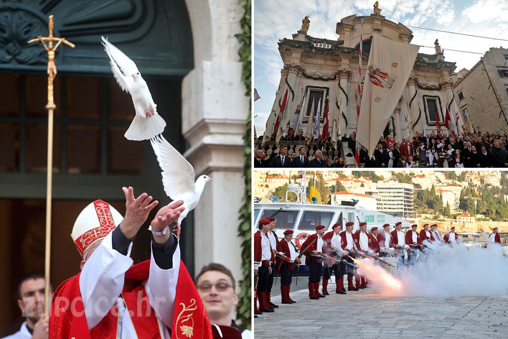 Podizanjem barjaka i pu&scaron;tanjem golubica otvorena 1048. Festa sv. Vlaha  (FOTO/VIDEO)