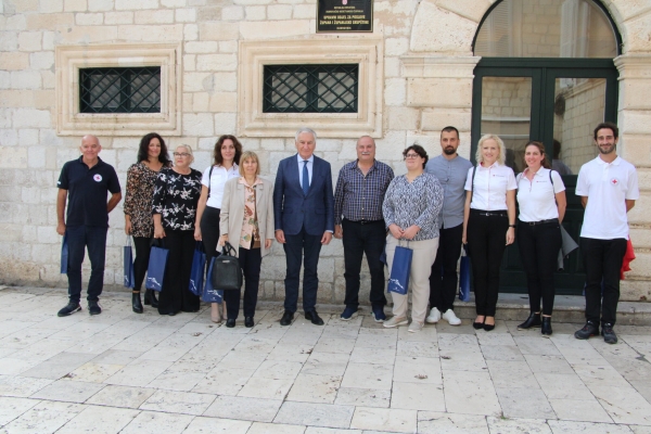 U palači Ranjina održan prijem za dobrovoljne darivatelje krvi s područja županije