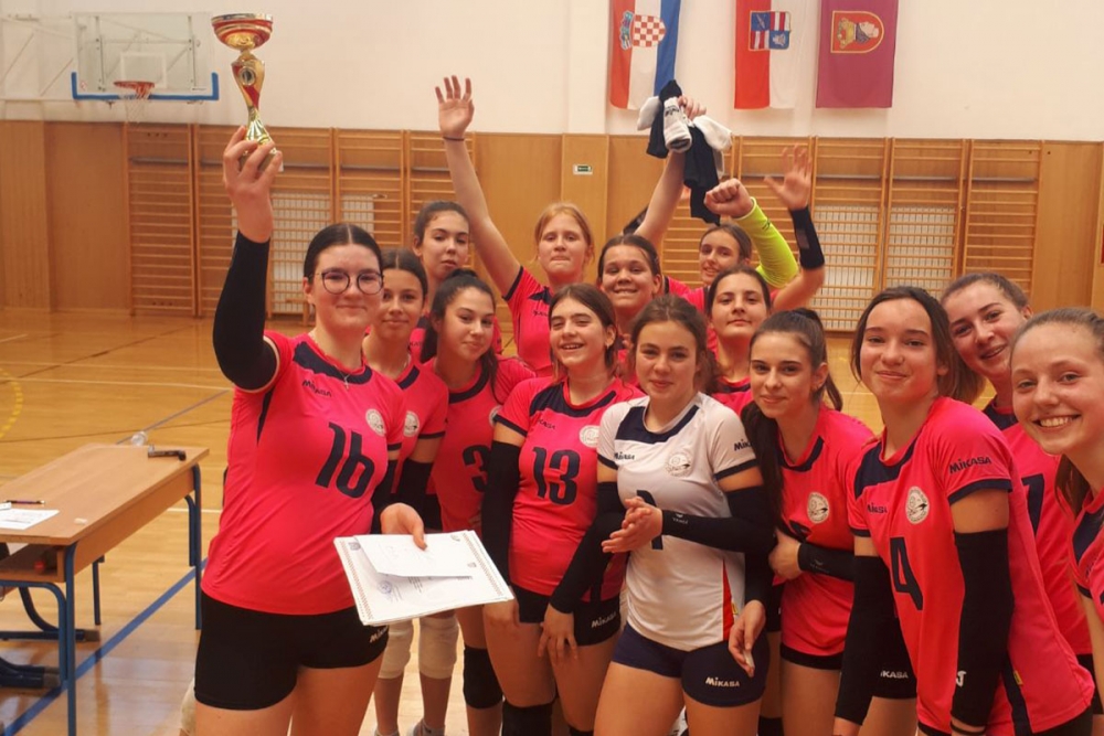 Učenice župske &scaron;kole, odbojka&scaron;ice &Scaron;kolskog sportskog dru&scaron;tva Brenum prvakinje županije u odbojci