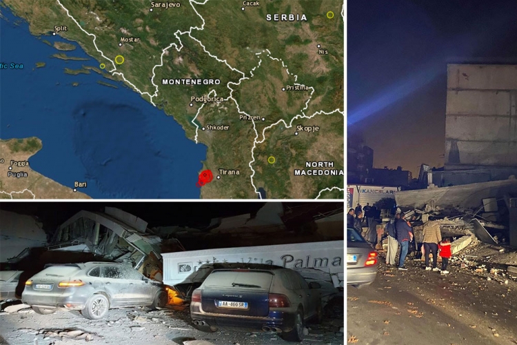Razoran potres koji se osjetio i na na&scaron;em području rano jutros pogodio Albaniju