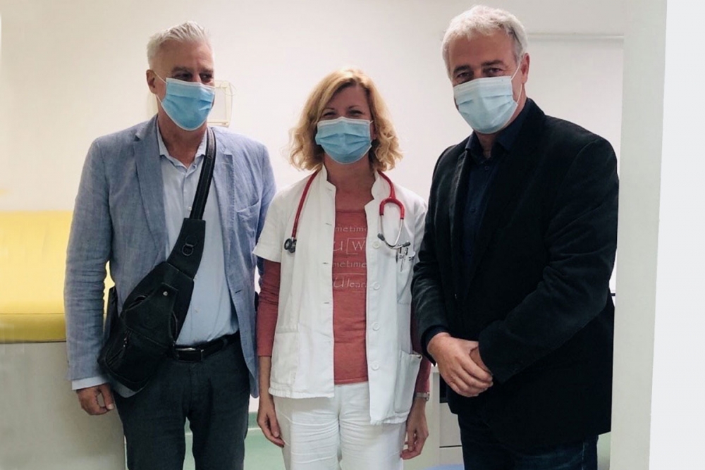 Nardelli i Bazdan posjetili pedijatrijsku ordinaciju i novu pedijatricu dr. Ivanu Domić