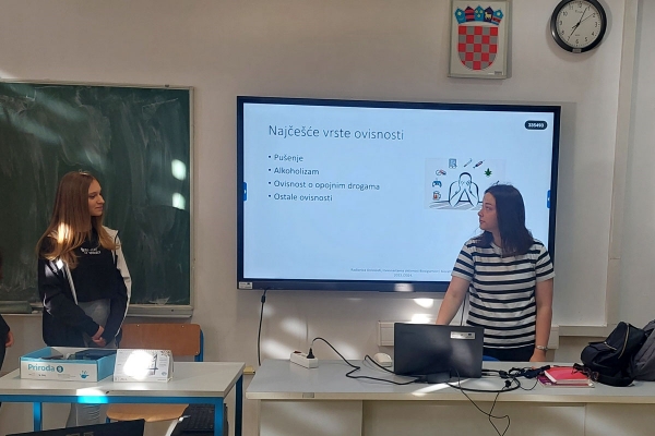 Vr&scaron;njačka edukacija o opasnostima ovisnosti o pu&scaron;enju, alkoholu, opojnim drogama i energetskim napitcima
