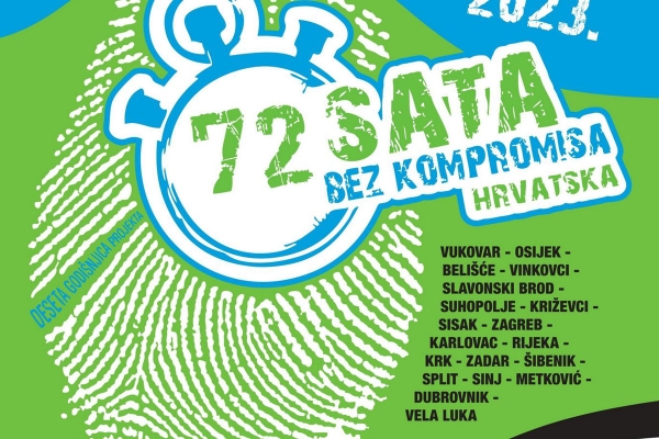 Otvorene prijave; Projekt &ldquo;72 sata bez kompromisa&rdquo; deveti put u Dubrovniku