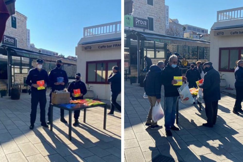 Policijska aktivnost "Budi odgovoran pje&scaron;ak"; Građane kroz druženje upozorili na odgovorno pona&scaron;anje u prometu