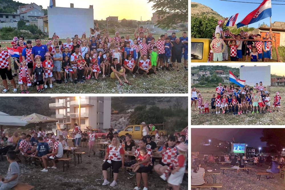FOTOGALERIJA; "Igraj moja Hrvatska" - Pogledajte kako se sinoć za Vatrene navijalo na Ivanici