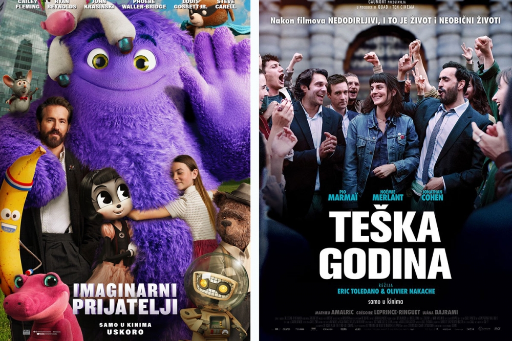Novi kino tjedan; Sinkronizirani crtić "Imaginarni prijatelj", "Te&scaron;ka godina", u sklopu Mjeseca na&scaron;eg filma "Zbornica"