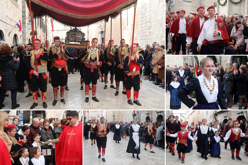 Župljani na procesiji Feste Svetog Vlaha - Tradicionalna trinaesta FOTOGALERIJA