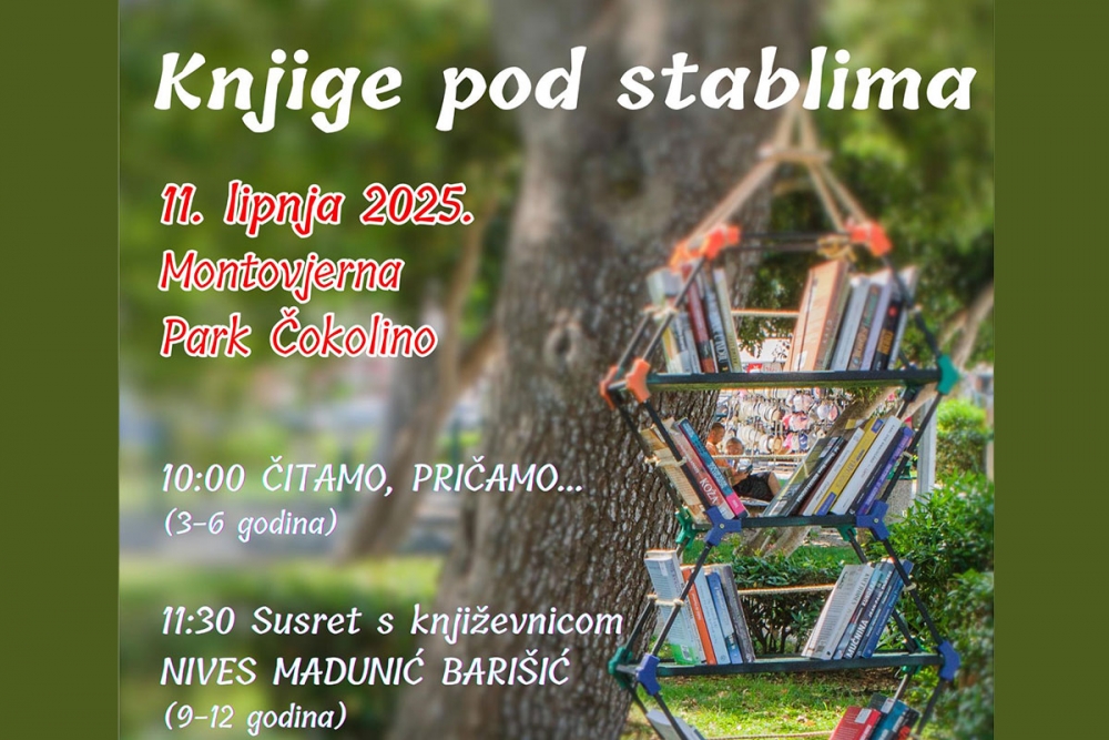 Dubrovačke knjižnice nastavljaju s ljetnim programom  Knjige pod stablima; Susret s književnicom Nives Madunić Bari&scaron;ić